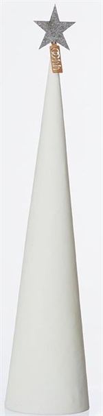 Lübech Living juletræ Cement cone hvid højde 49 cm og diameter 11 cm - Fransenhome